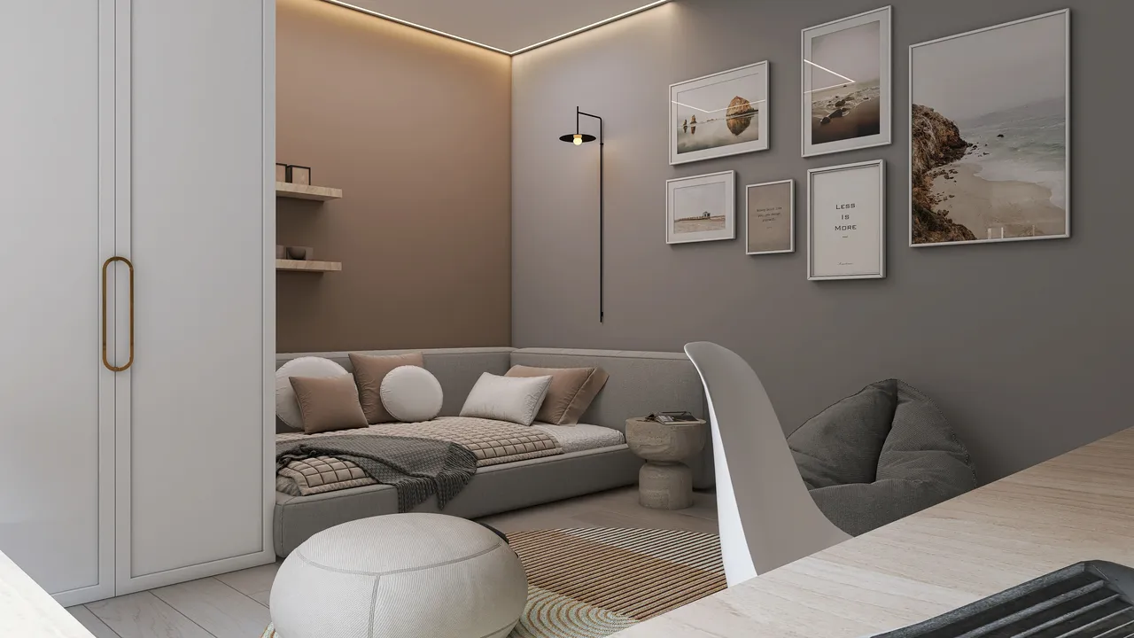 SecondBedroom 3d design renderings