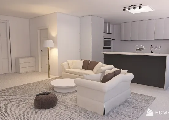 Apartment for a young couple Design Rendering