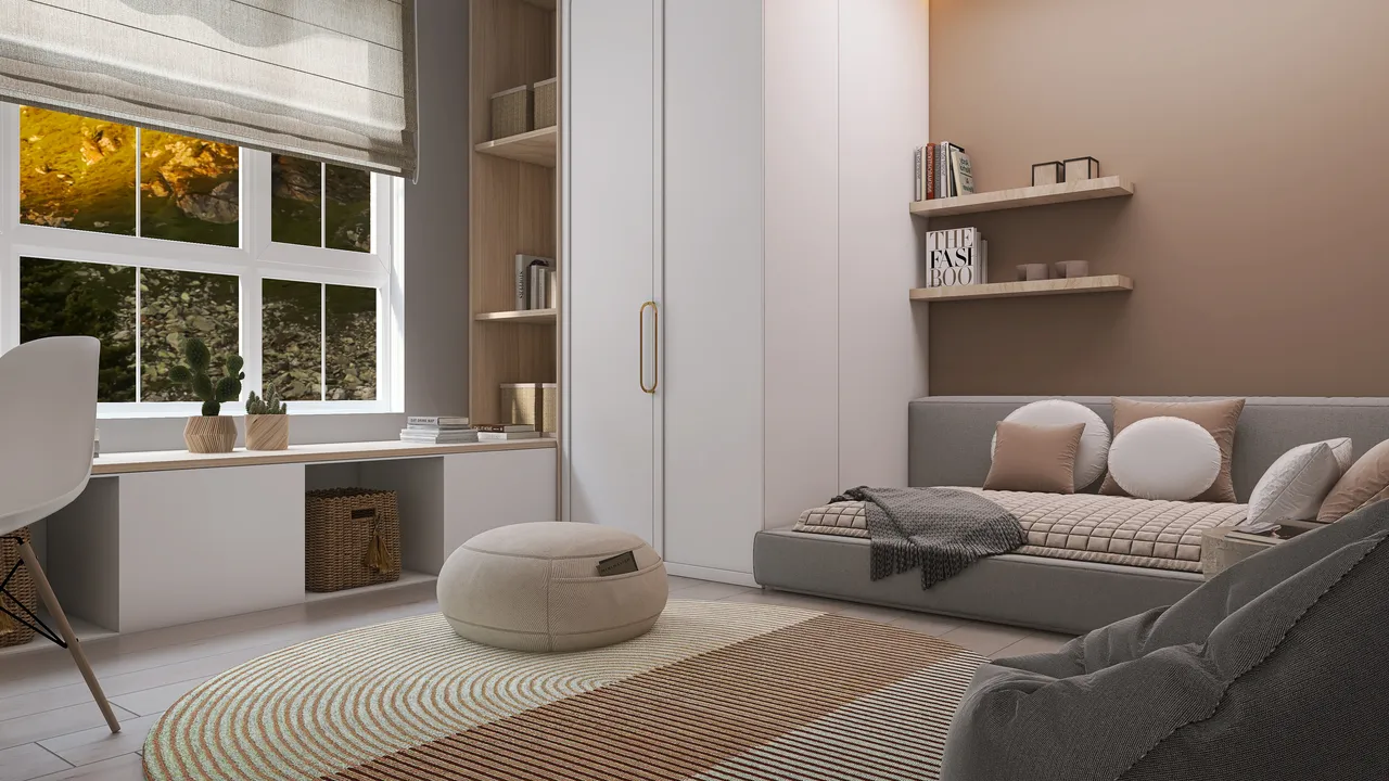 SecondBedroom 3d design renderings