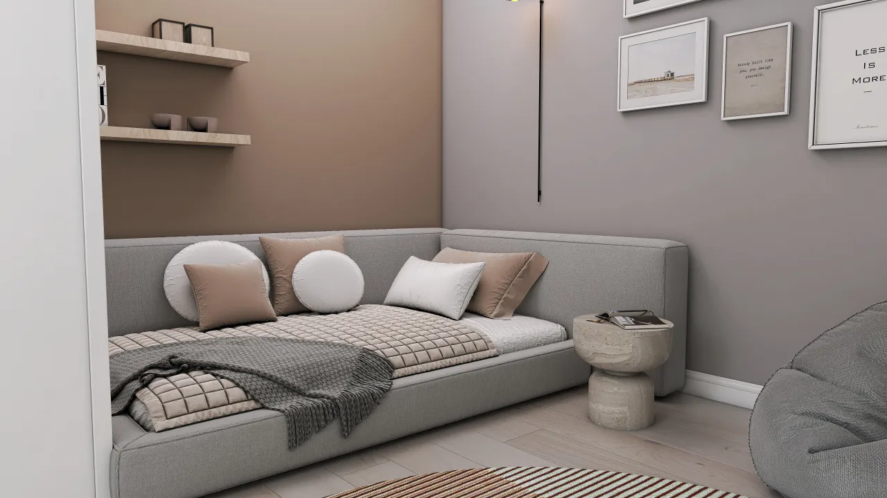 SecondBedroom 3d design renderings