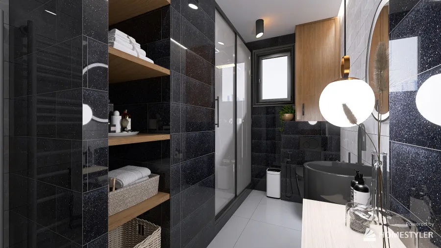 Modern bathroom 3d design renderings