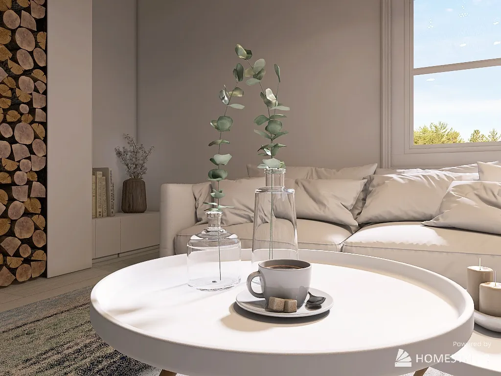 LivingDiningRoom 3d design renderings