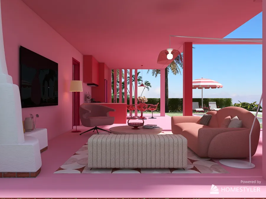 Malibu Barbie House 3d design renderings