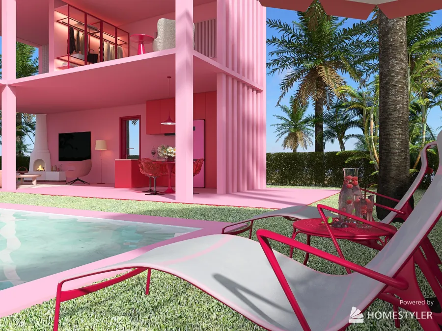 Malibu Barbie House 3d design renderings