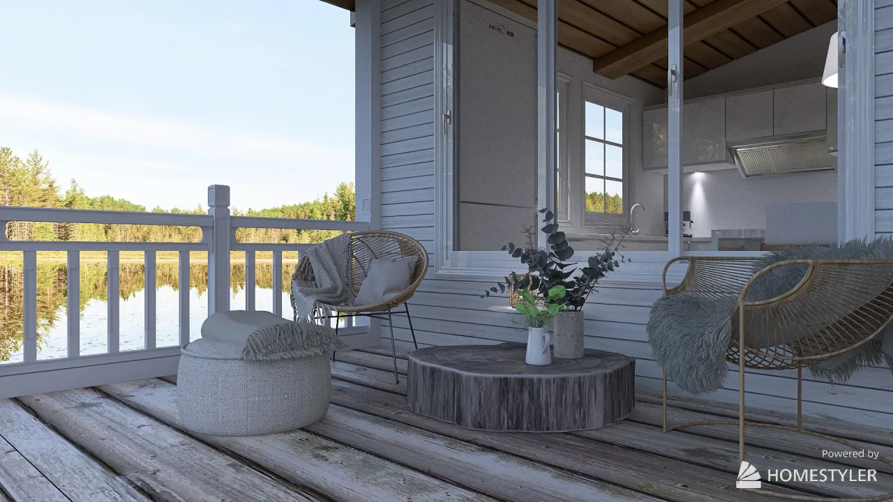 Terrace 3d design renderings