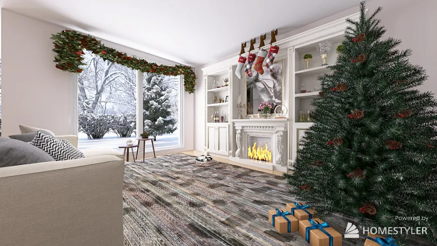 Christmas Cottage - Beginner Guide 3d design renderings