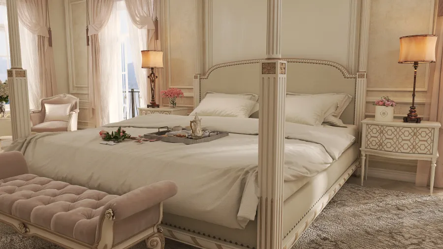 Suite hotel de lujo en París 3d design renderings