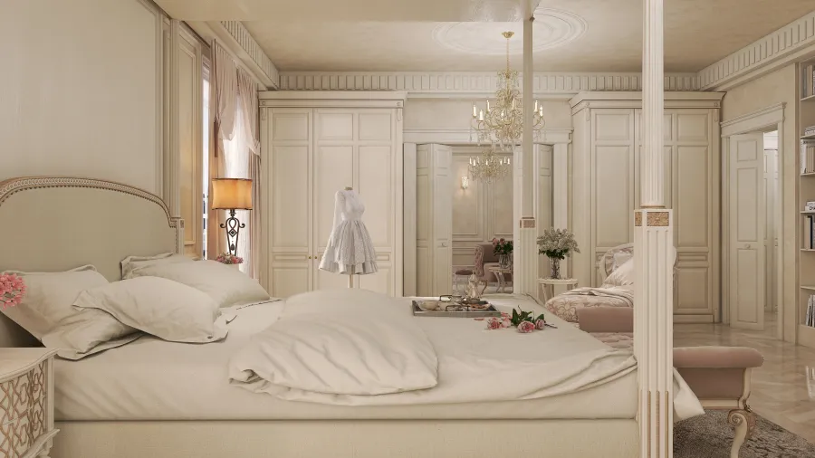 Suite hotel de lujo en París 3d design renderings