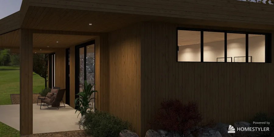 Weekend getaway small house 3d design renderings