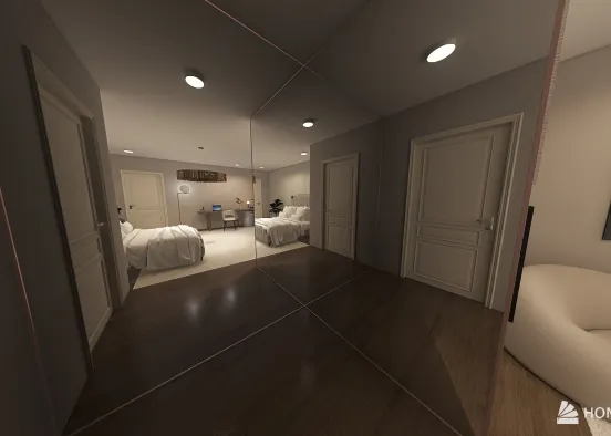 beige room Design Rendering