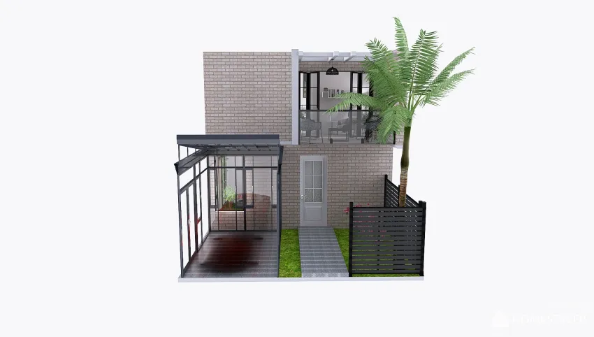 Two story Hause 3d design picture 94.97