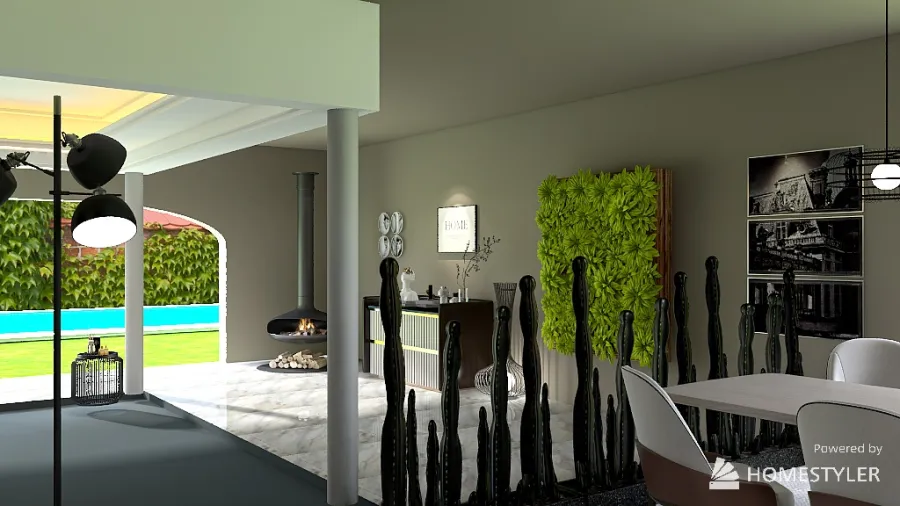 minimal house 3d design renderings