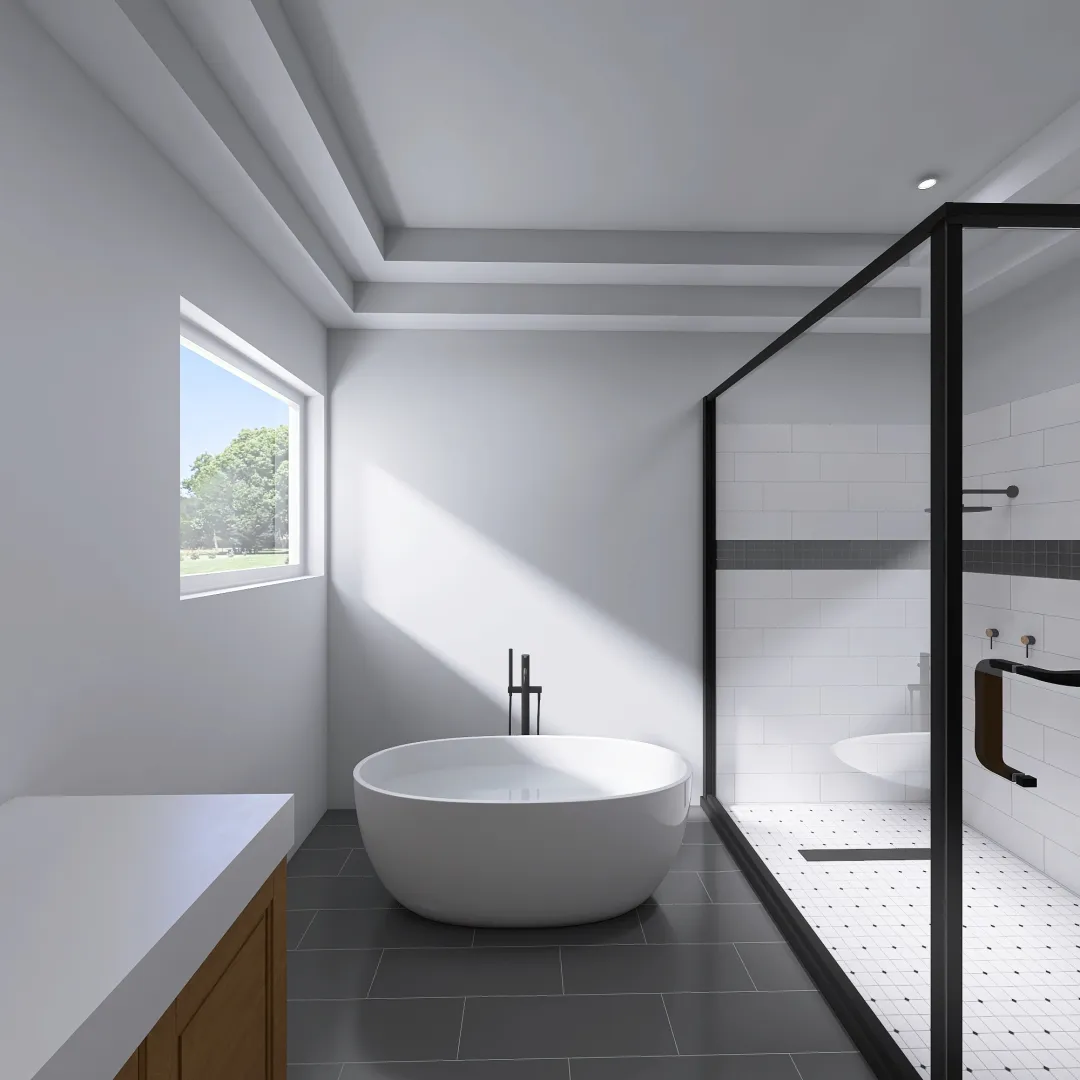 Janet's Bathroom 3d design renderings