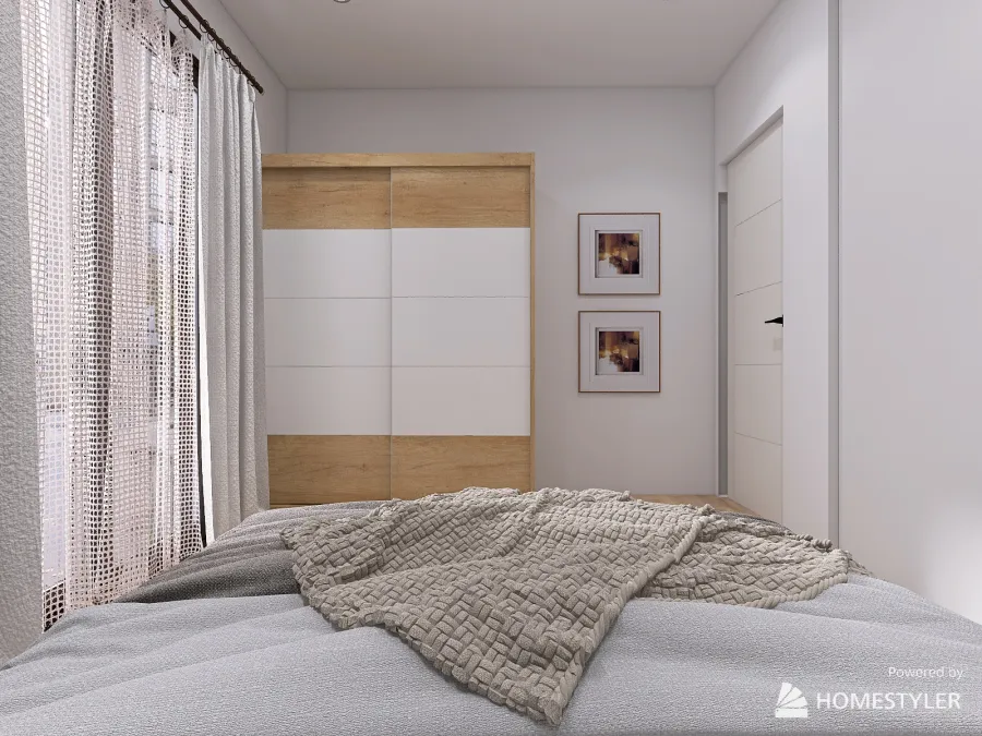 Scandinavian style apartment 3d design renderings
