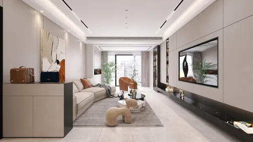 Light Luxury Living and Bedroom