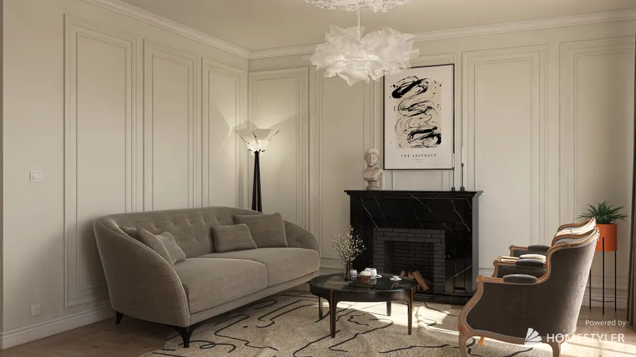 Modern French Apartment 3d design renderings