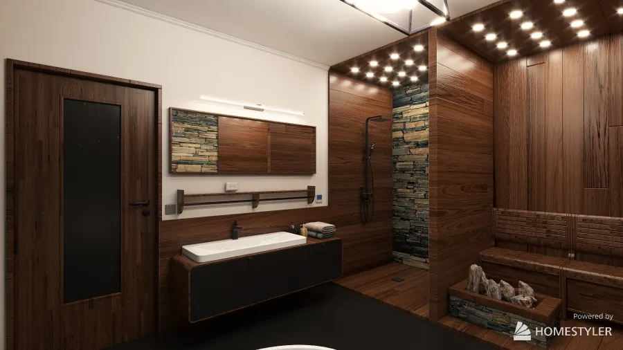 Bagno naturale 3d design renderings