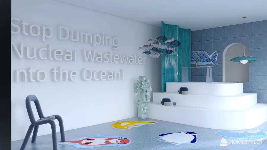 Protect the ocean！ 3d design renderings