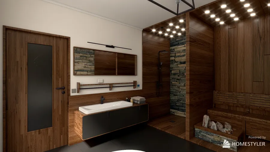 Bagno naturale 3d design renderings