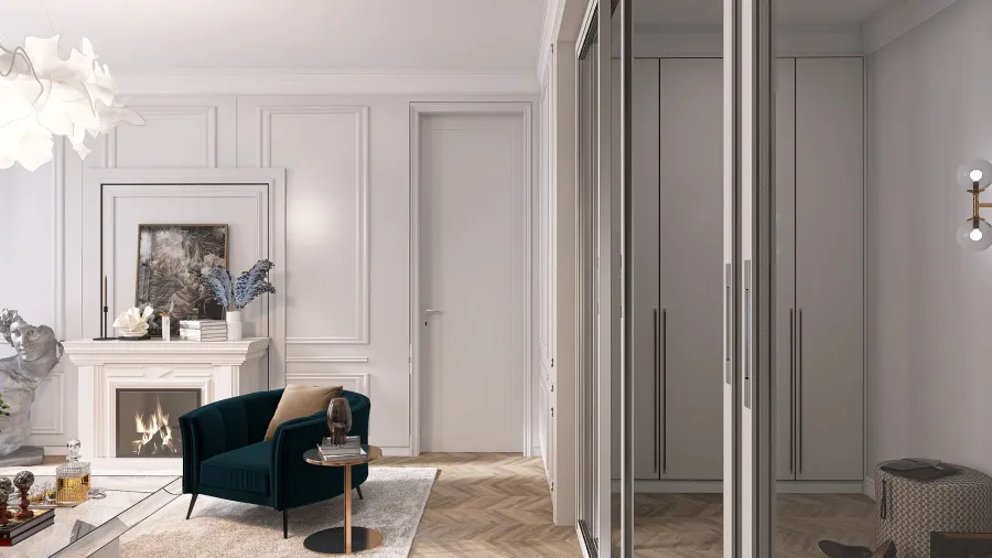 Apartment in French style 3d design renderings