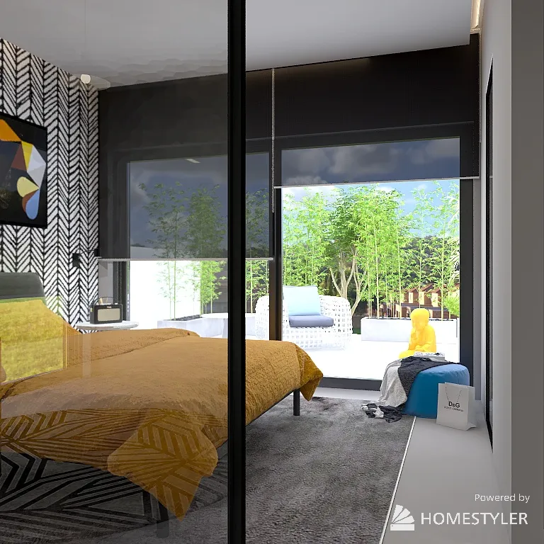 A Modern Haven: The 75sqm House Design 3d design renderings