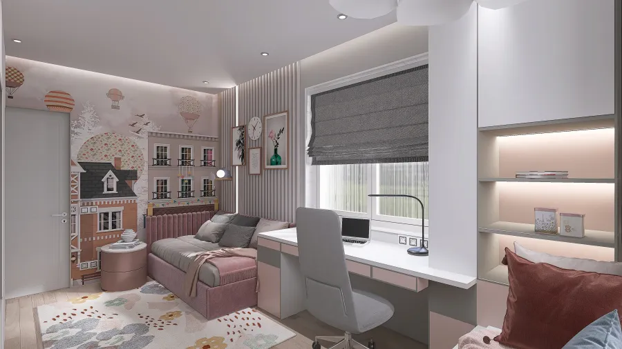 Детская спальня 3d design renderings