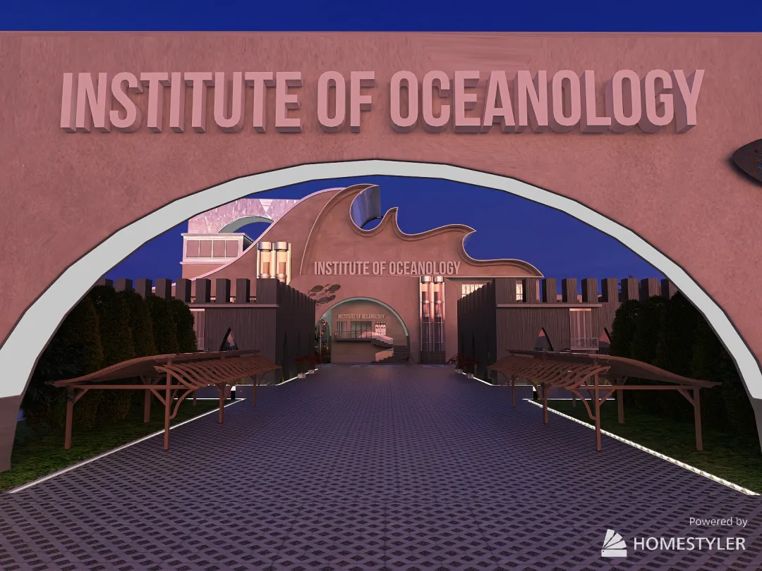 Institute of Oceanology 3d design renderings