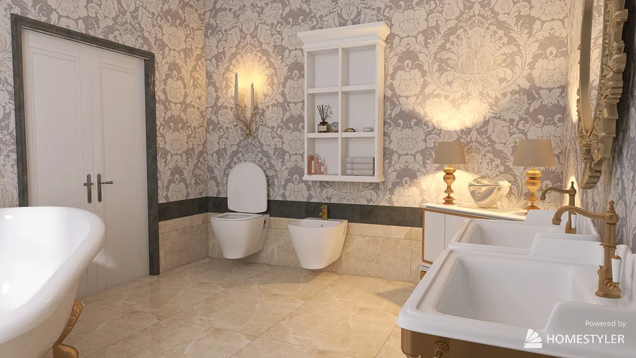 Bathroom 3d design renderings