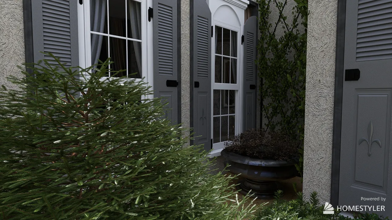 Courtyard 3d design renderings