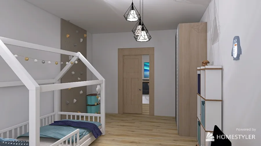scandinavian house 3d design renderings