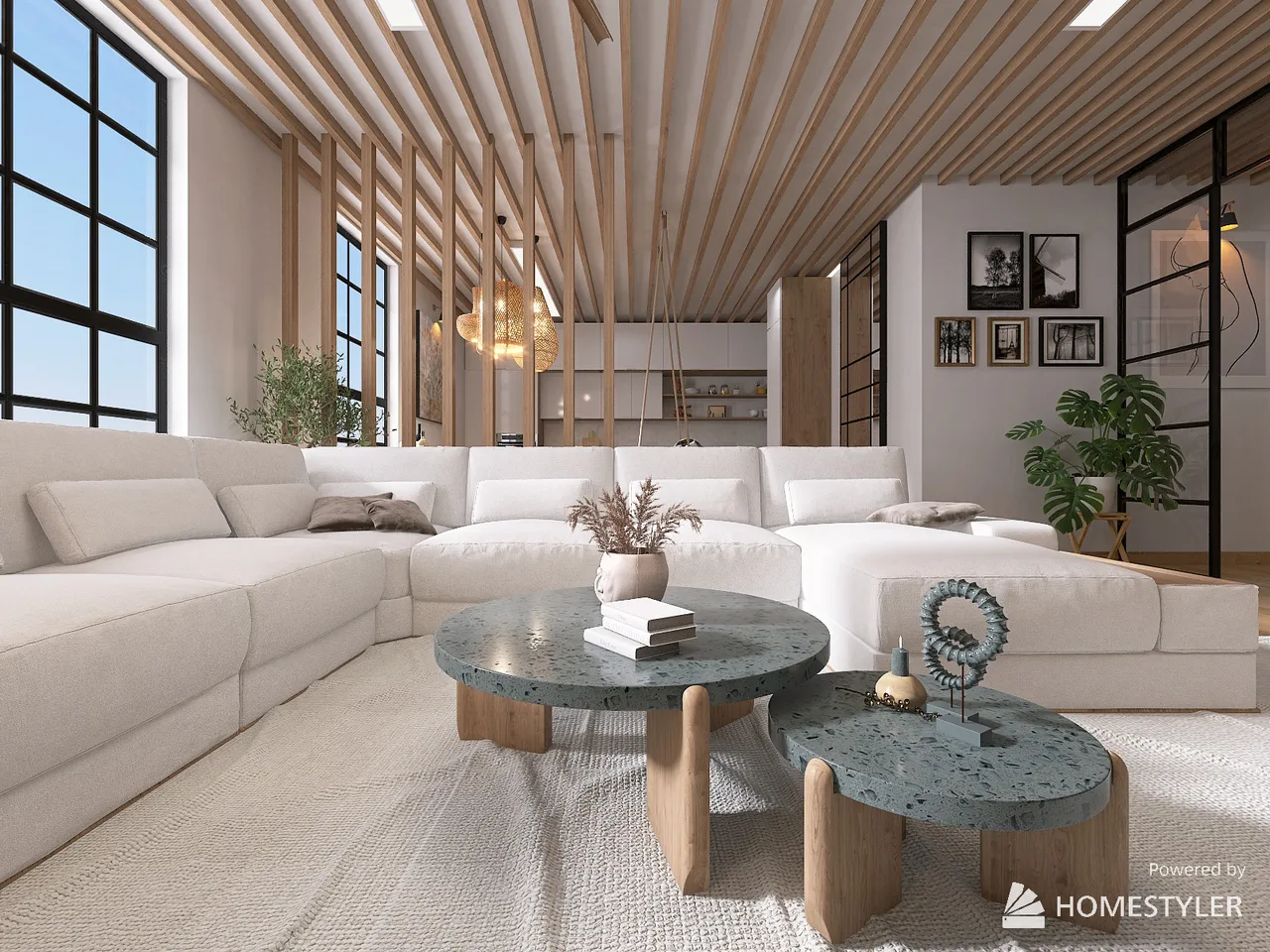 LivingDiningRoom 3d design renderings