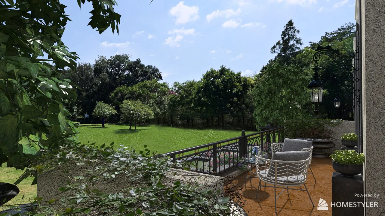 Terrace 3d design renderings