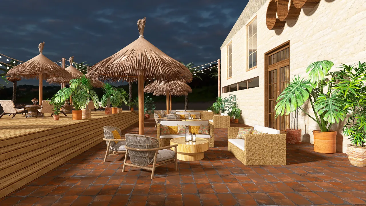 Terrace 3d design renderings