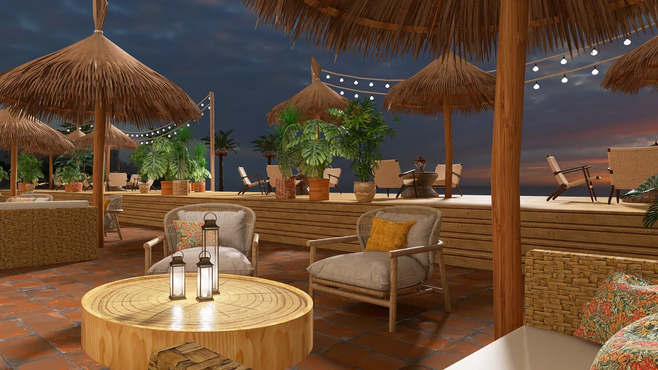 Terrace 3d design renderings