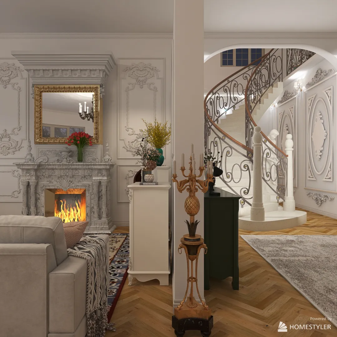 French elegance - Chic in Paris 3d design renderings