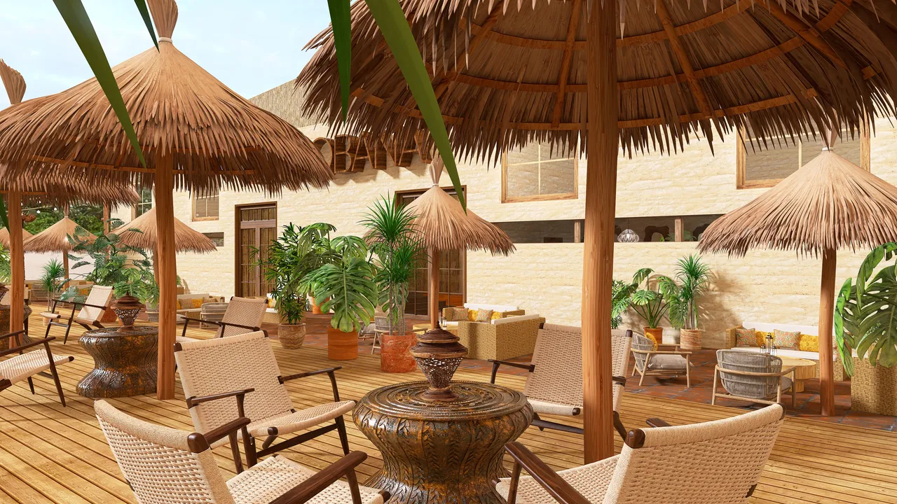 Terrace 3d design renderings