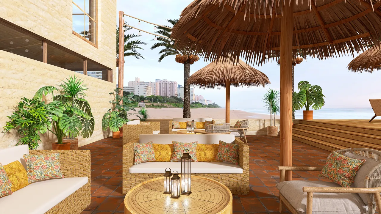 Terrace 3d design renderings