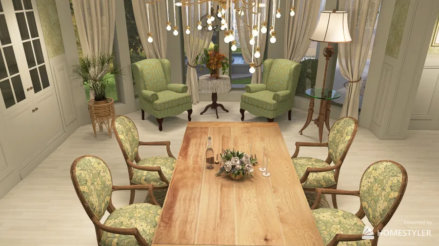 Project: French-style idea - Sage 3d design renderings