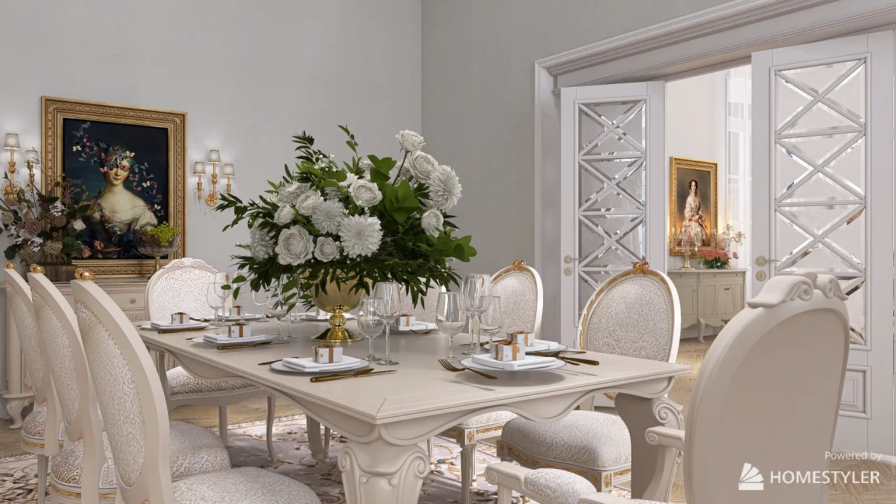 DiningRoom 3d design renderings