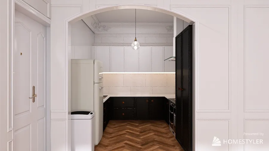 Parisian Modern Apartment 3d design renderings
