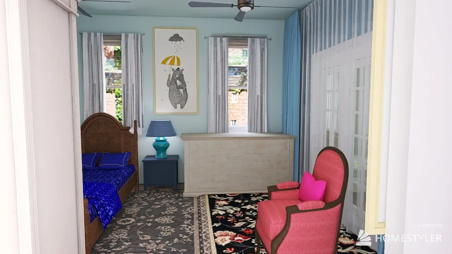 Bedroom Suite 3d design renderings