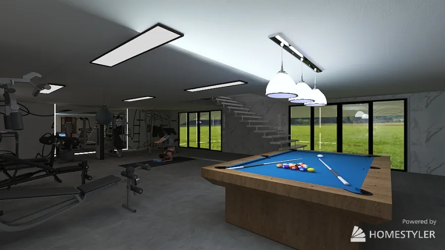 casa stilizzata modern 3d design renderings