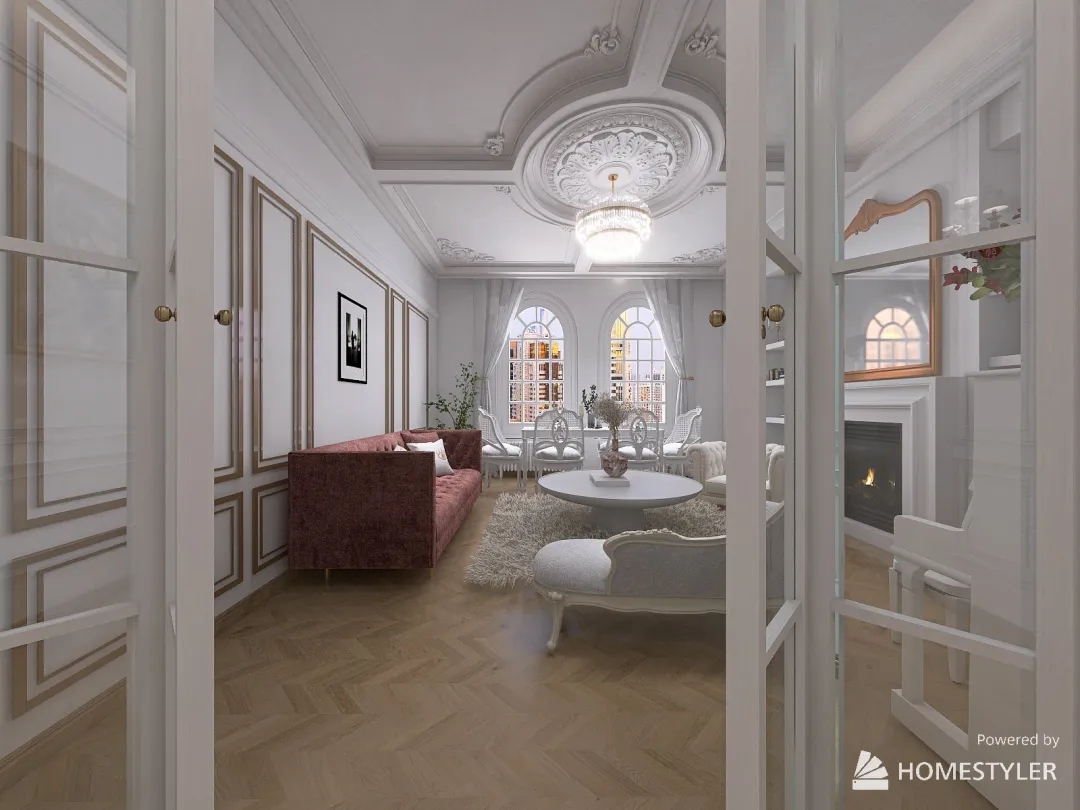 The FRENCH apartment 3d design renderings