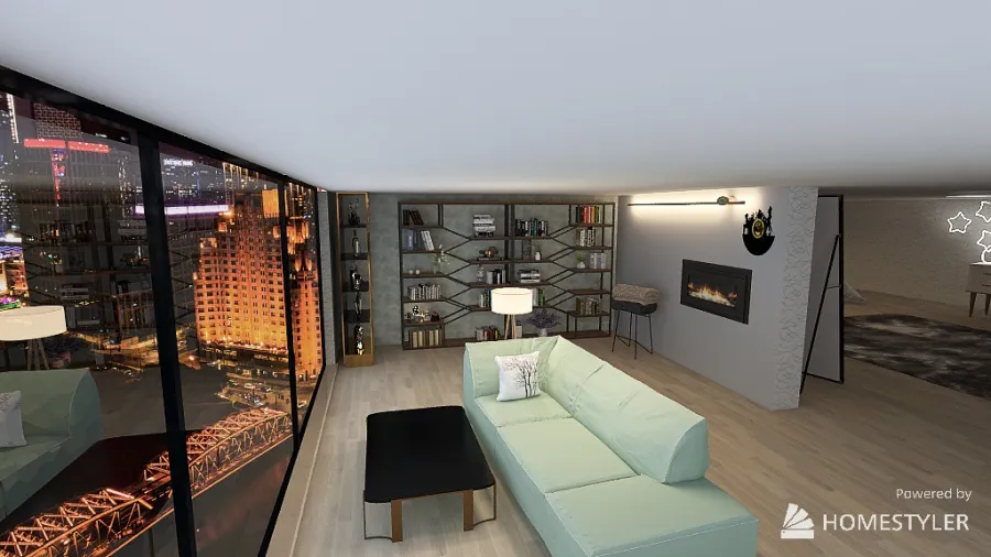 Yatak odası 3d design renderings
