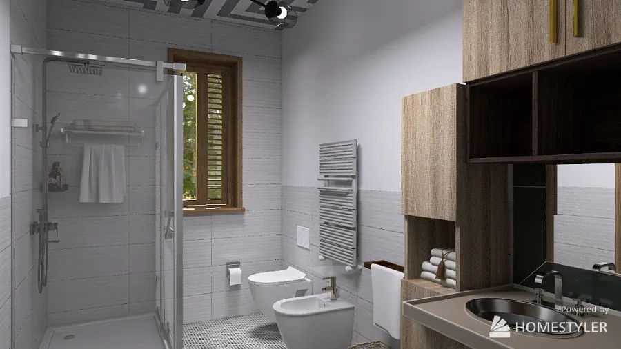 Depandance Bathroom 3d design renderings