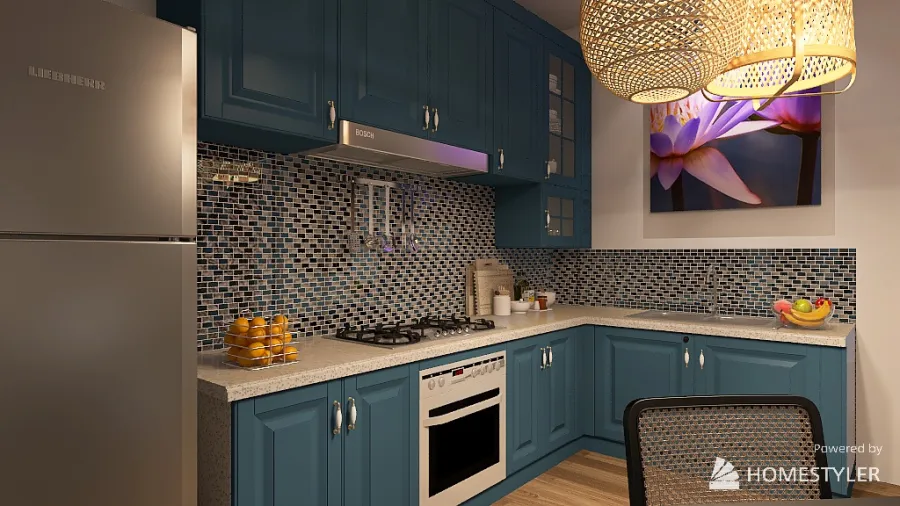 Depandance Kitchen 3d design renderings