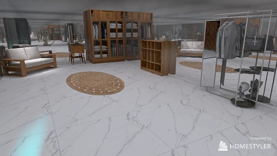 Family home (boho/wood) 3d design renderings