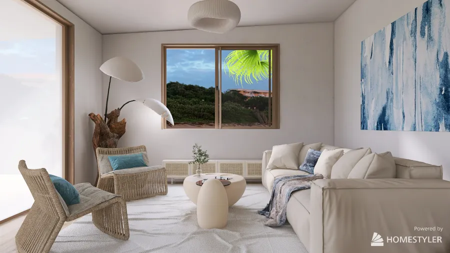 Small modern beach house 3d design renderings