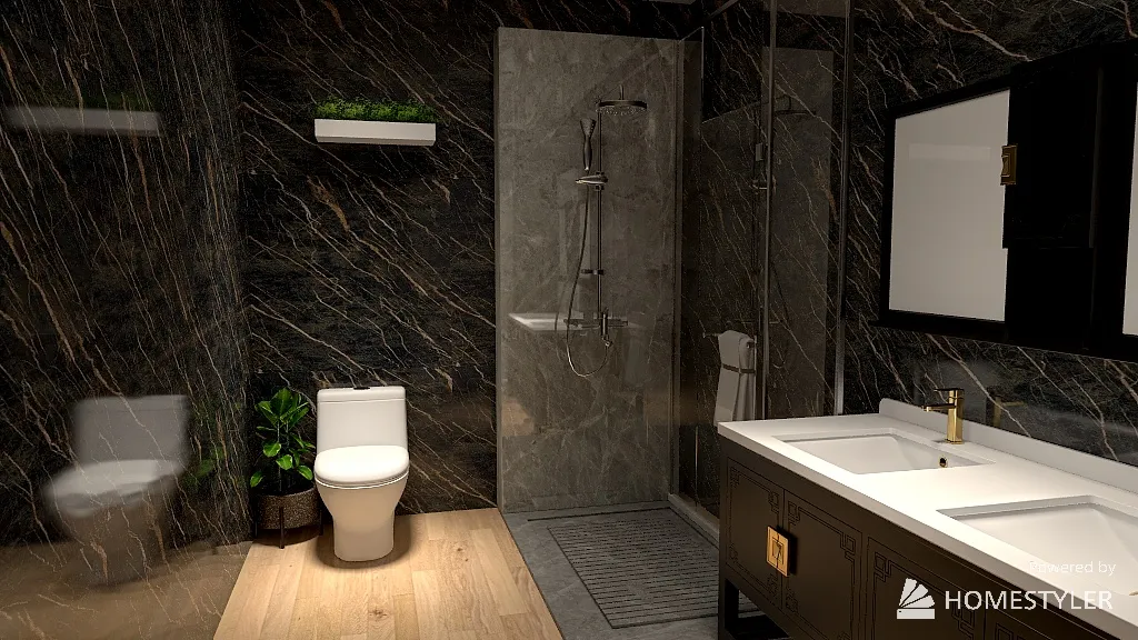 Bathroom 3d design renderings