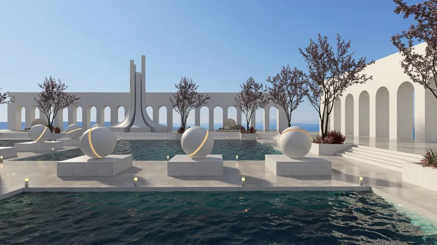 Casa subacuática 3d design renderings